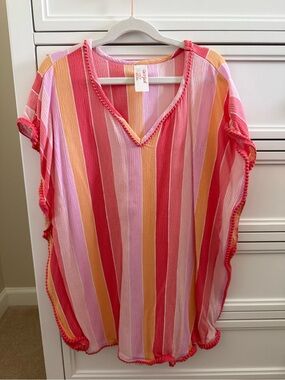 Cat & Jack Girls Swim Cover Up L (10/12)